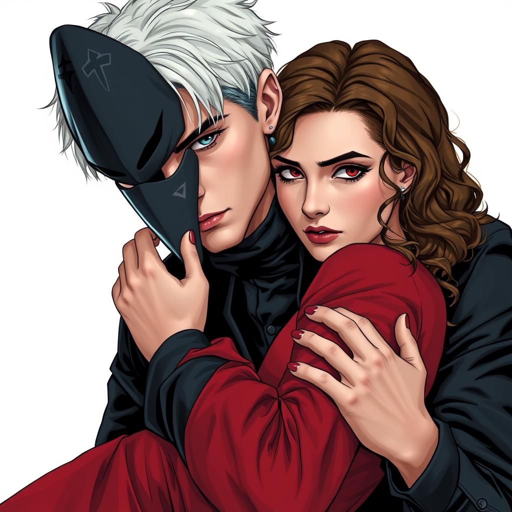 Adult Draco Malfoy, mid 20's, short white blonde ruffled hai...