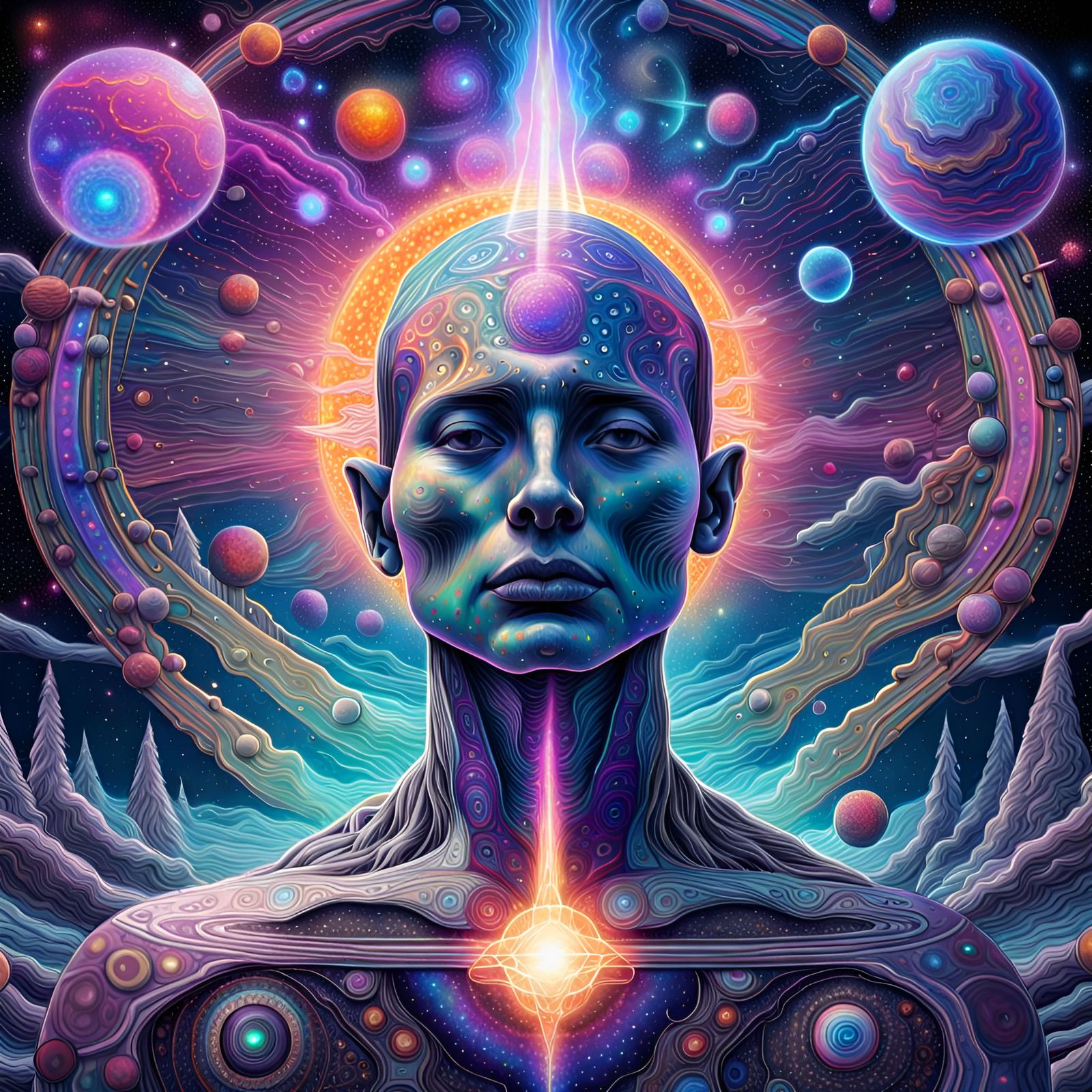 Holographic Interstellar Overdrive: Cosmic Astral Illustrati...