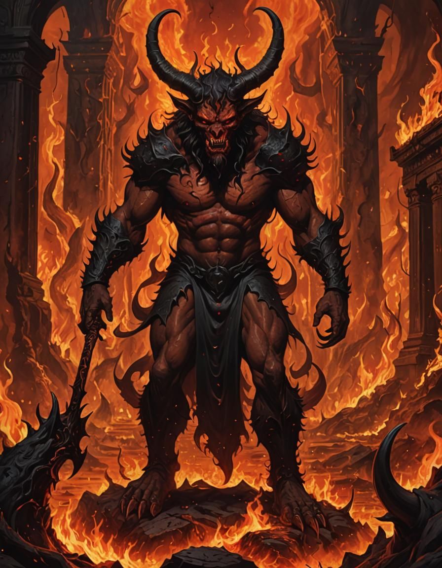 Devil in Hell Illustration