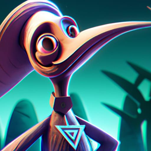 Grian Character Concept Art in 3D Style