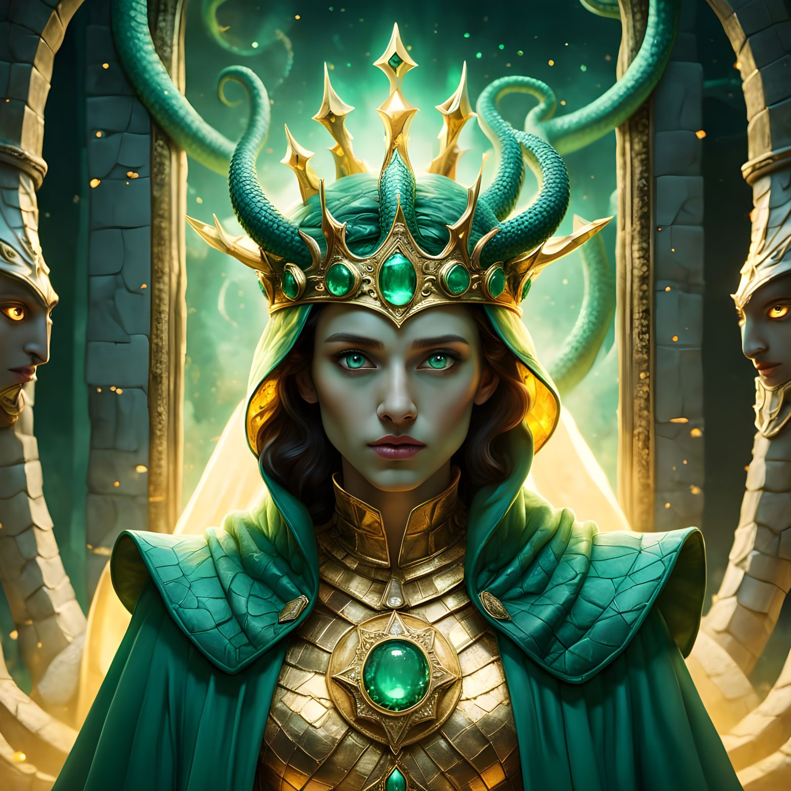 Celestial Figure in Dreamlike Realm