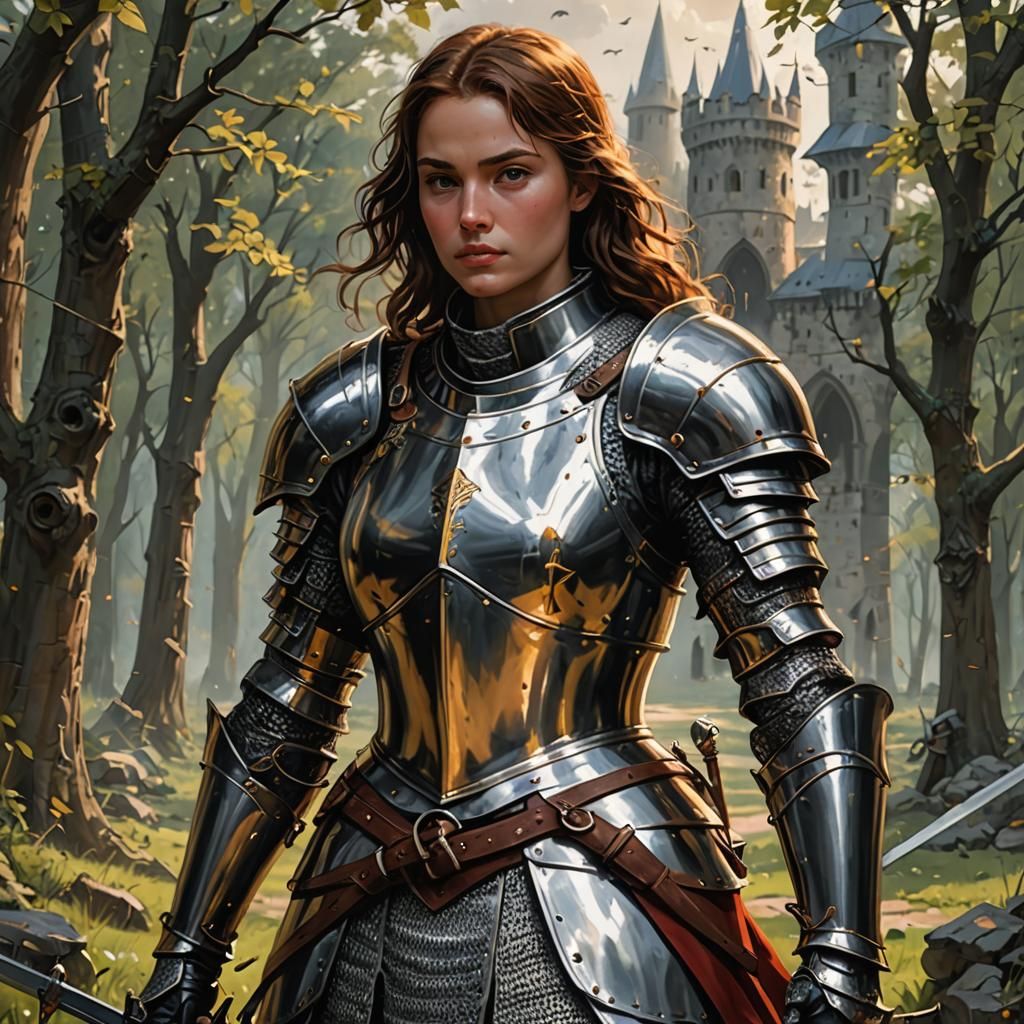 Noble Woman Knight in Shining Armor