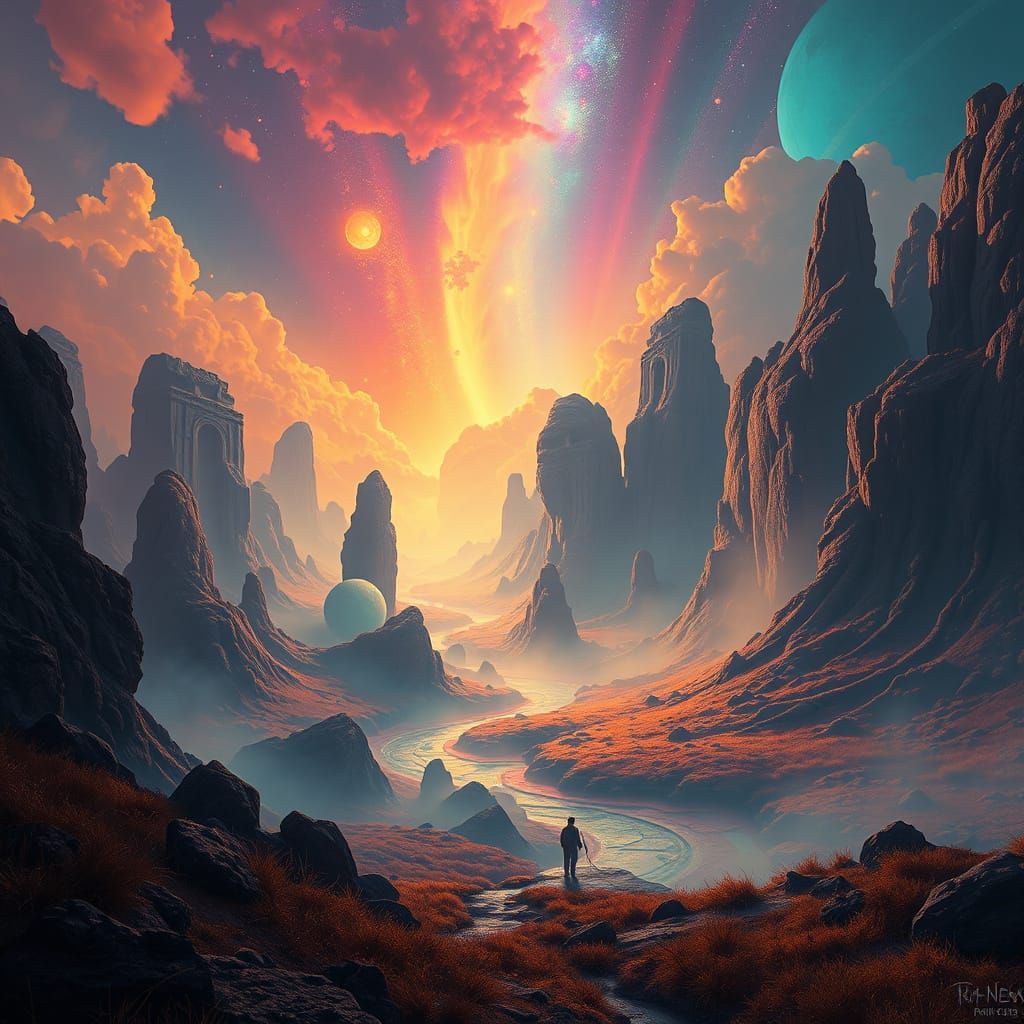 Ethereal Dreamworld Landscape