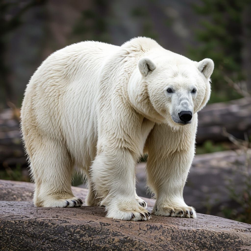 Majestic White Bear Portrait