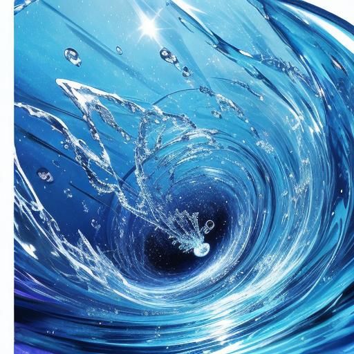 Water Drop in Anime Style