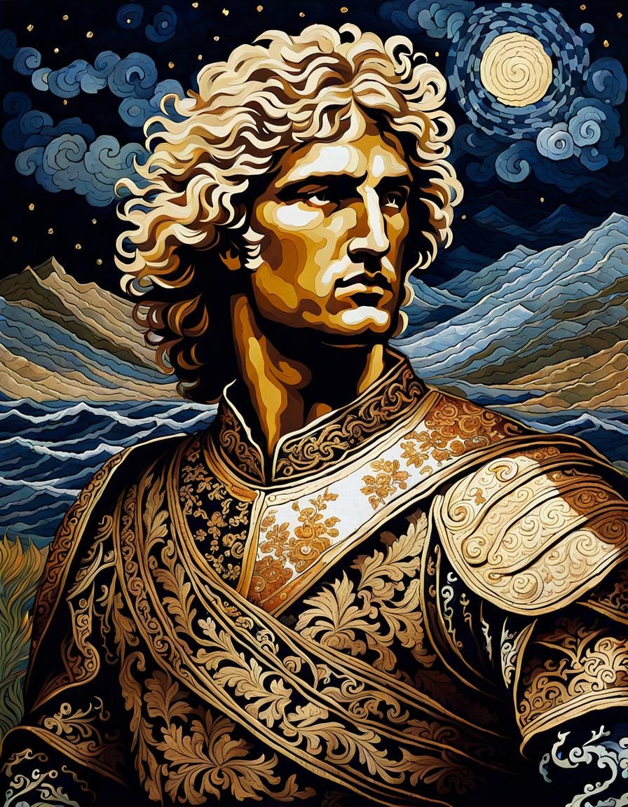 Alexander the Great in Batik Style