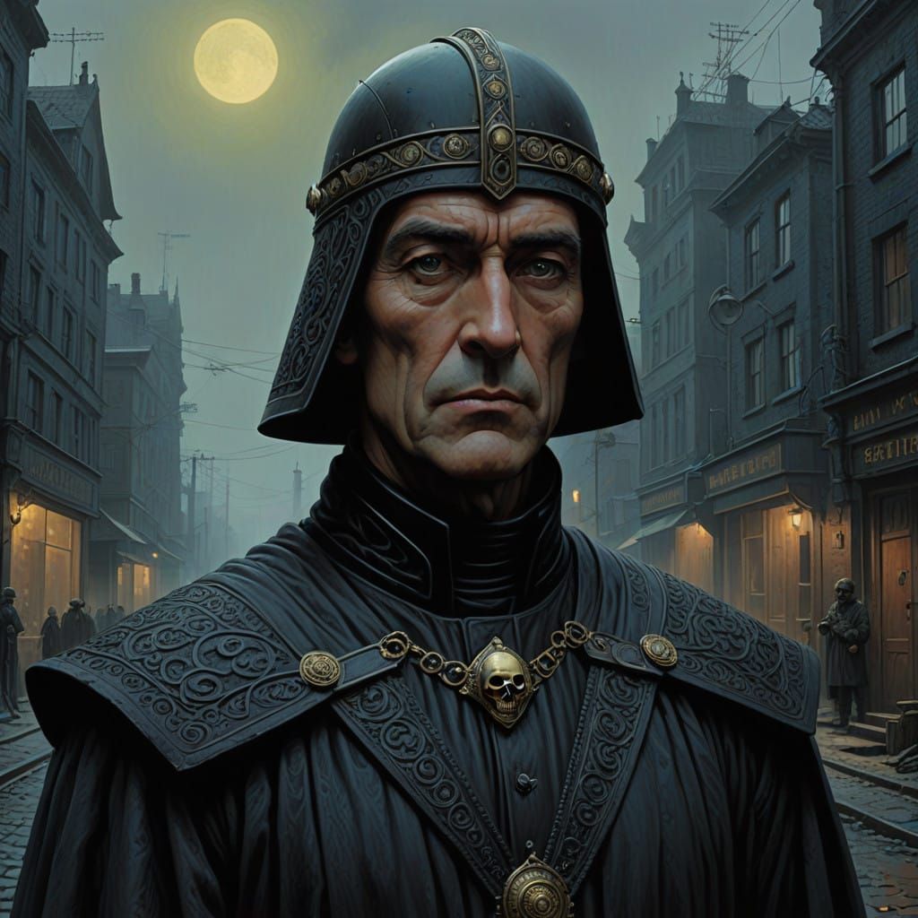 Michael Jayston as the Valeyard, from Doctor who in high col...