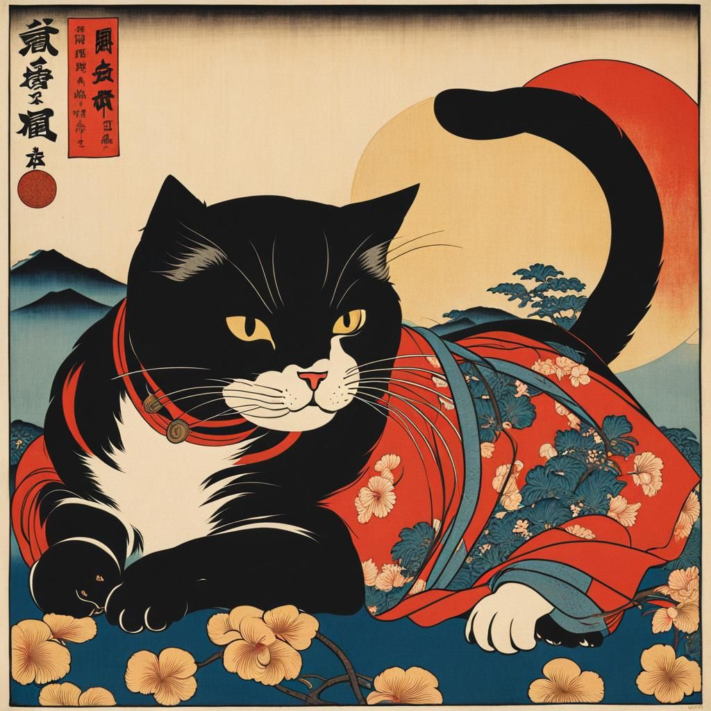 Ukiyo-e Cats