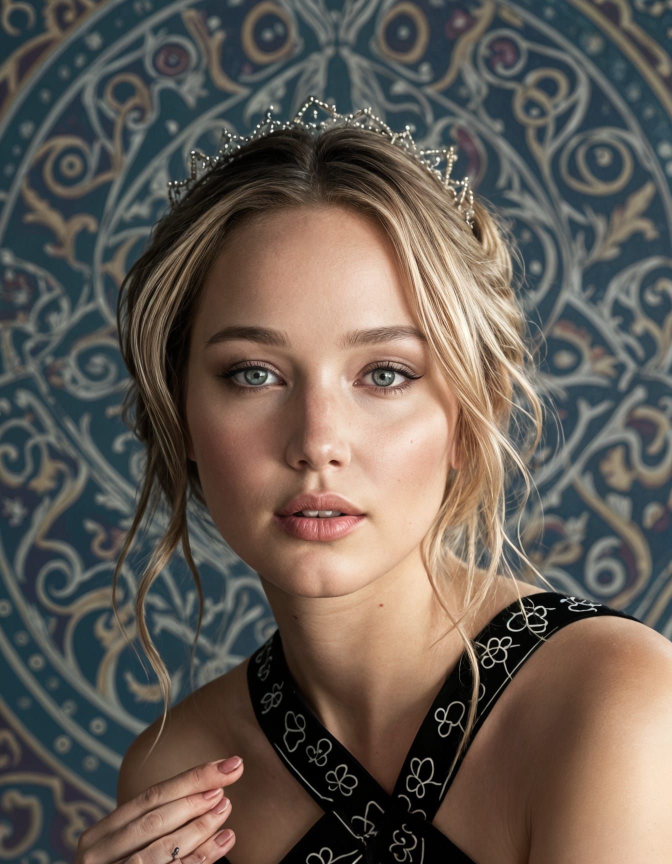 Jennifer Lawrence in Medieval Fantasy Robes