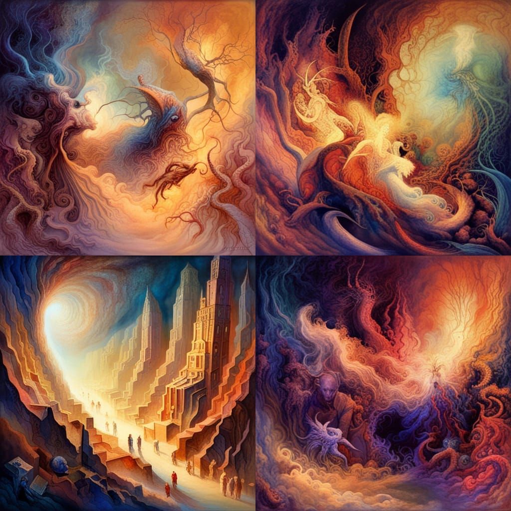 Elves vs Demons in a Cave Realm