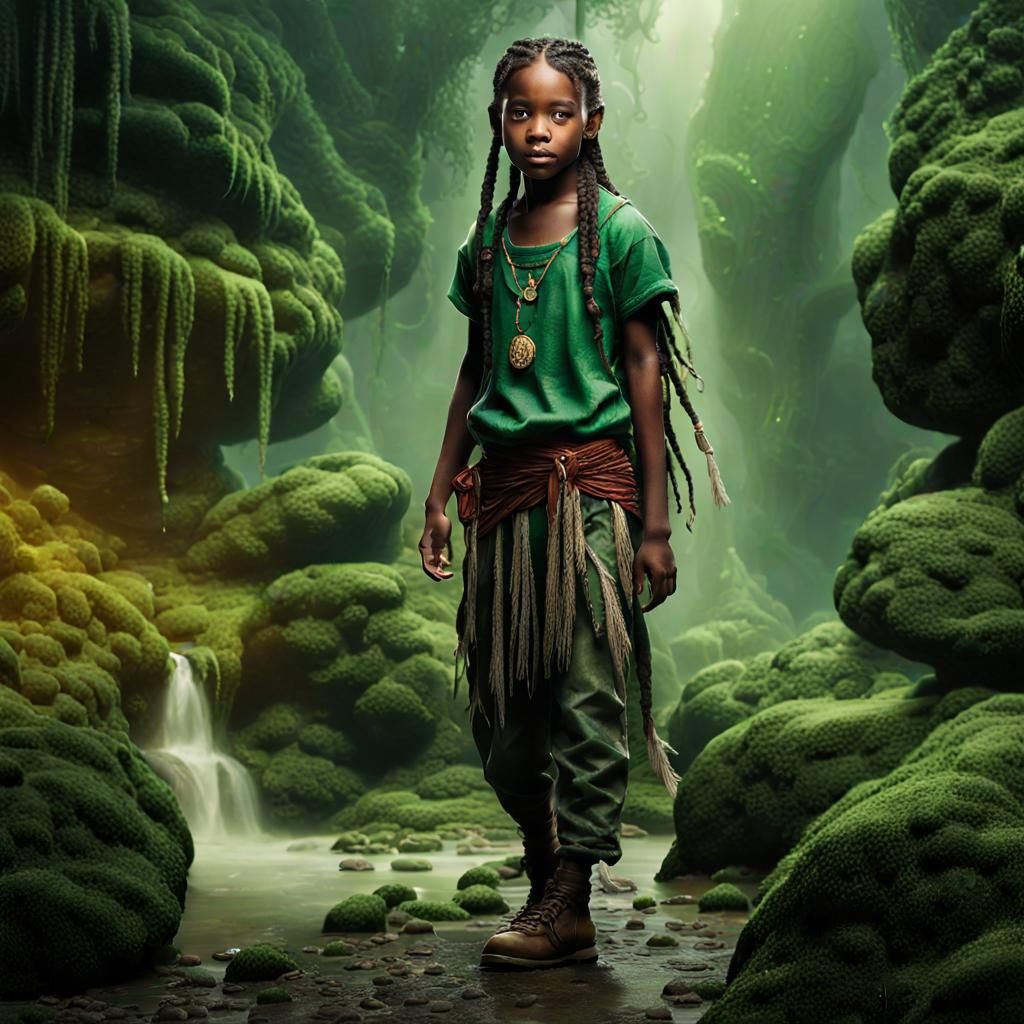 Hyperrealistic Hobbit Portrait in Moody Ambience