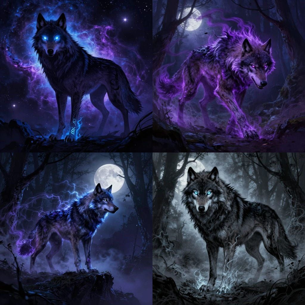 Mysterious Shadow Wolf Unleashes Supernatural Powers