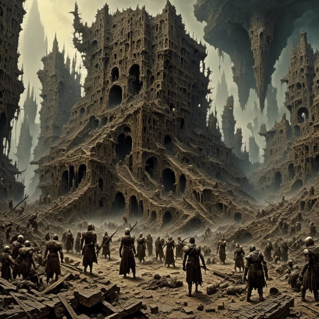 Epic Warriors in Bone Dry Combat Action