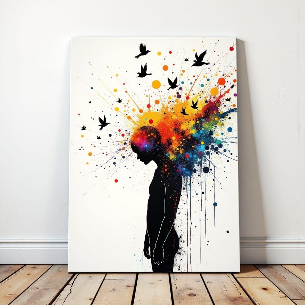 Surreal Street Art Fusion in Vibrant Digital Painting