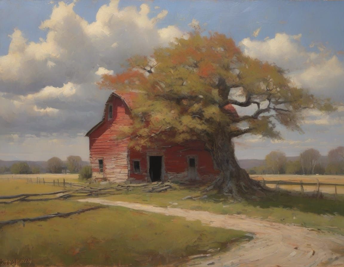 19th Century New England Farm in Postmodern Style