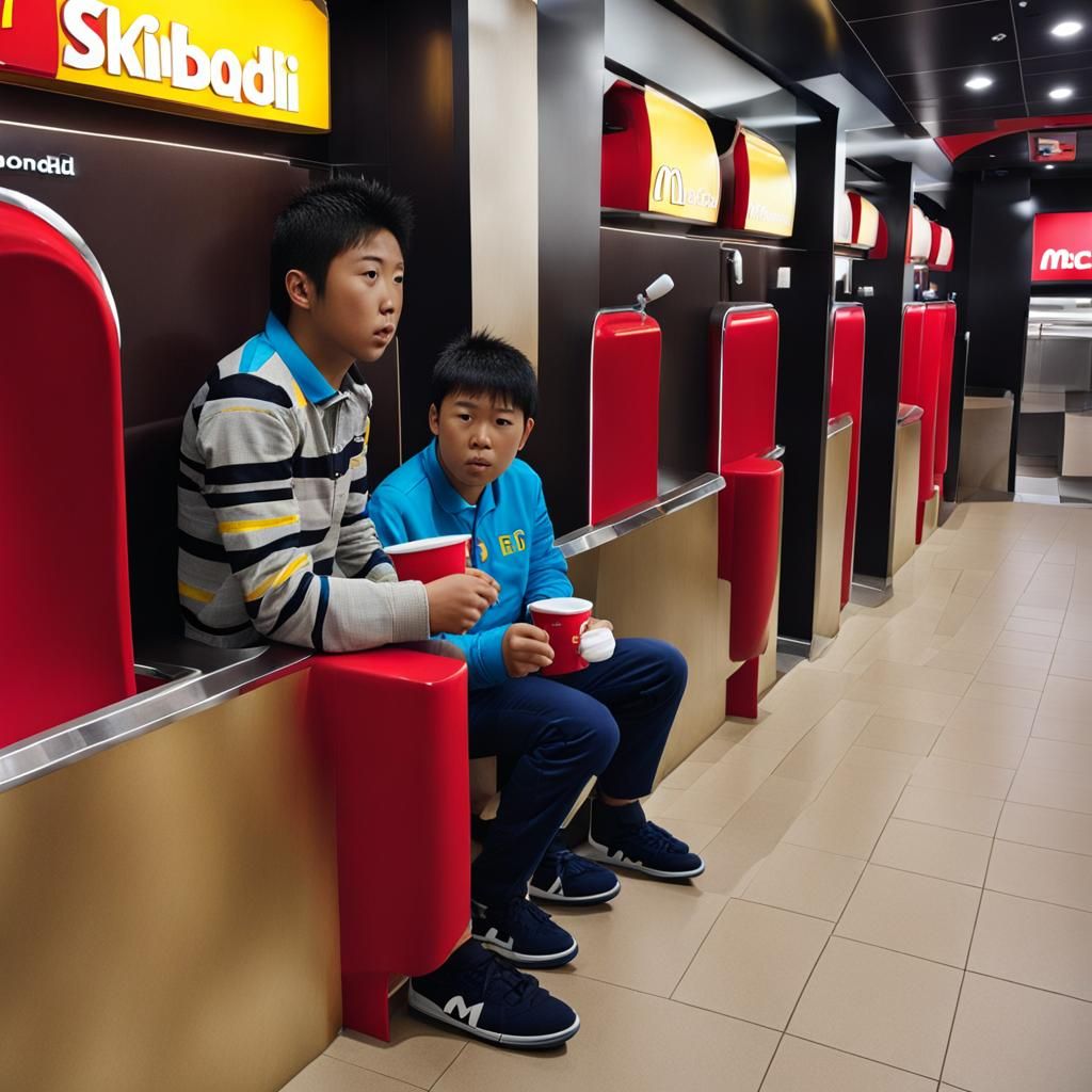 Skibidi Toilet Eats at McDonald's