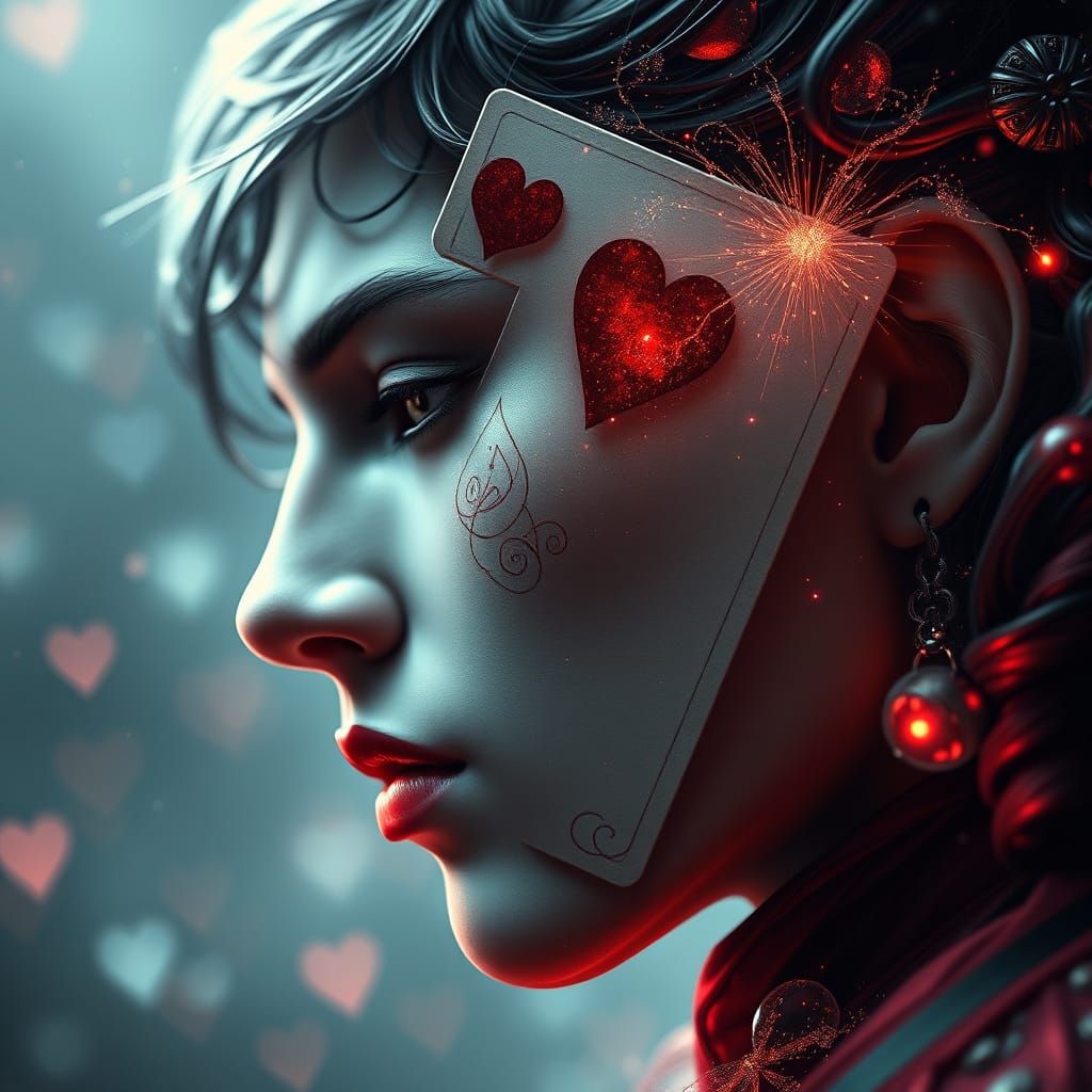 Ace of Hearts Love Letter Portrait