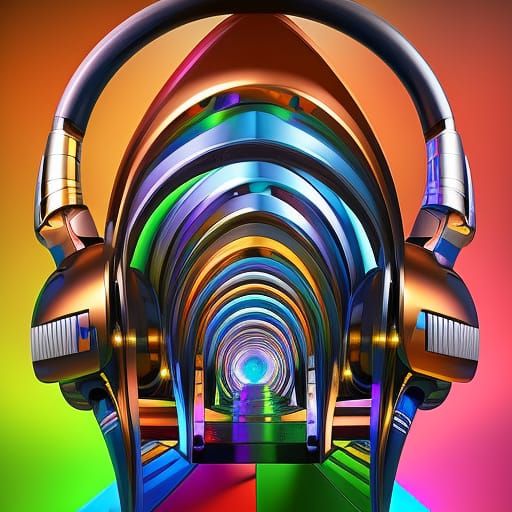 Technocore Evil God Mind Meld in Surrealist Style