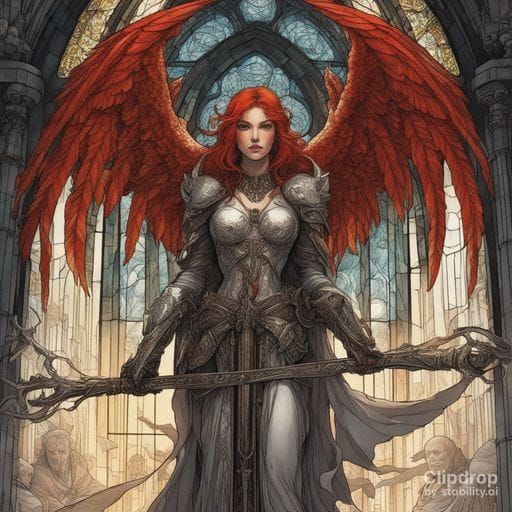 Dramatic Angel of Retribution