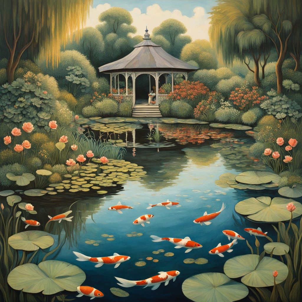 Whimsical Village Cottage in Dreamlike Style