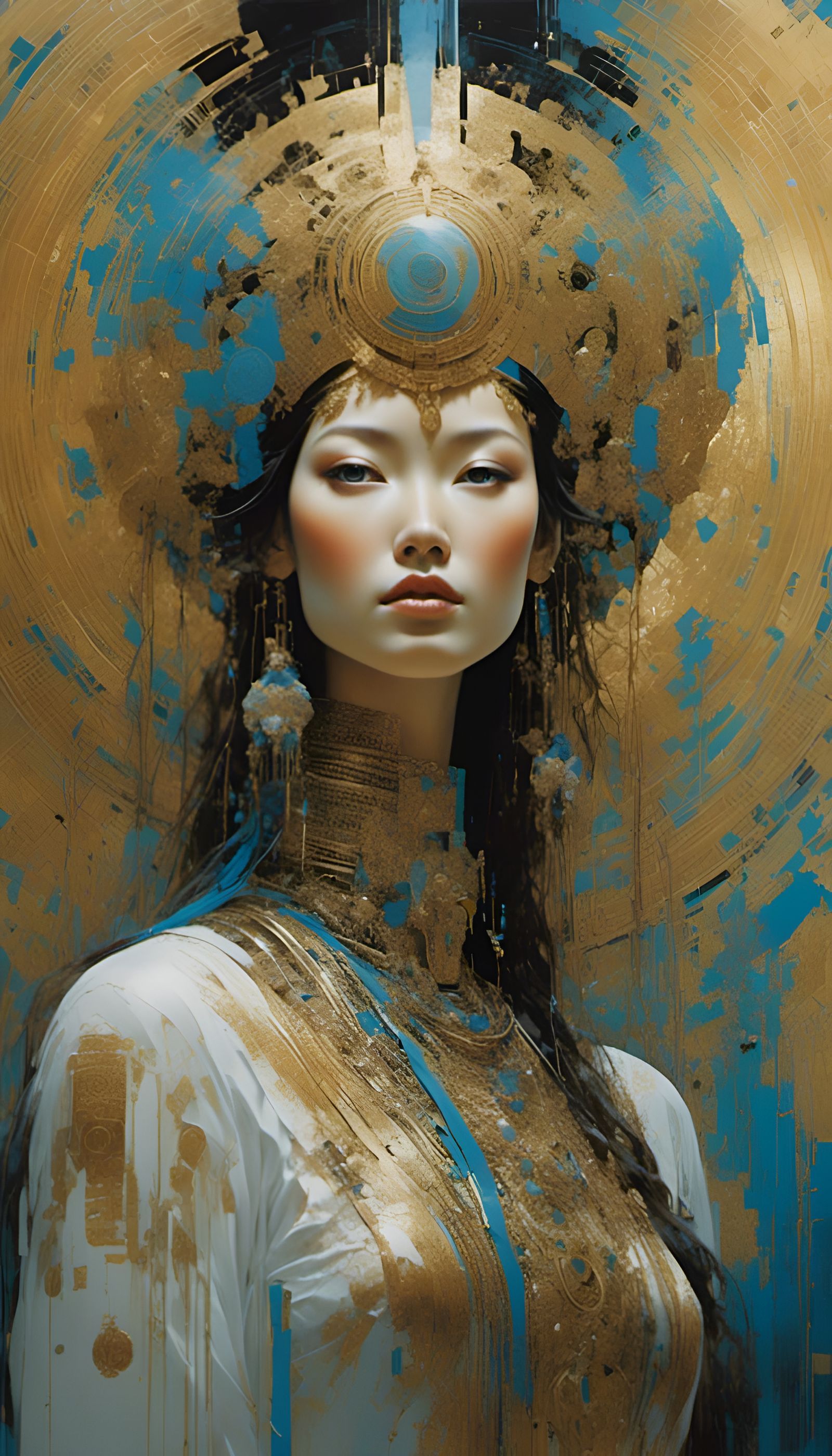 Ethereal Portrait: Quantum Physics Meets Nature