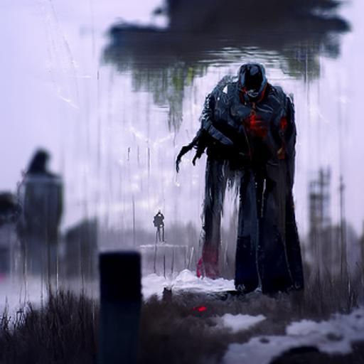 Sinister Depression in Dark Fantasy Style