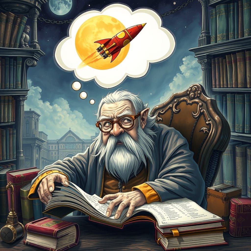 Wizard's Dream: Rocket to the Moon, Discworld Art