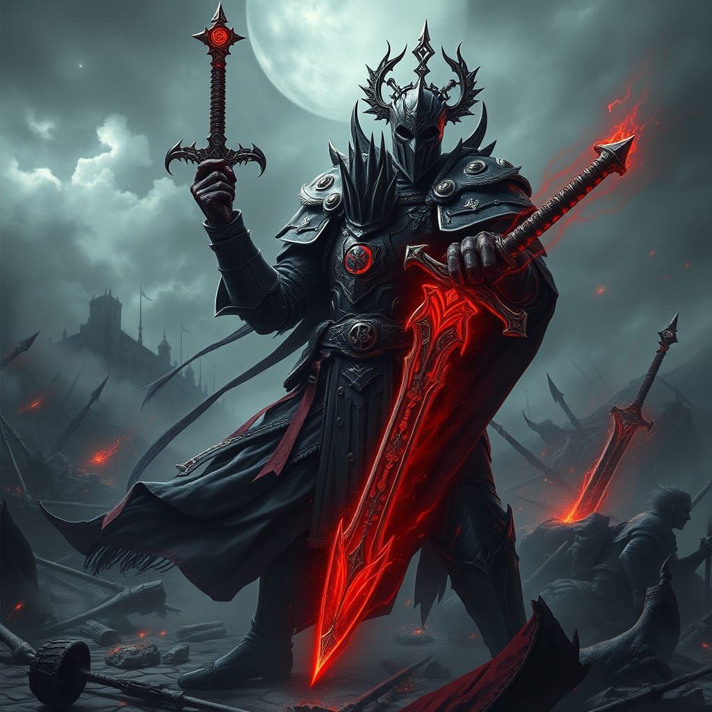 Gothic Warrior of Dark Fantasy