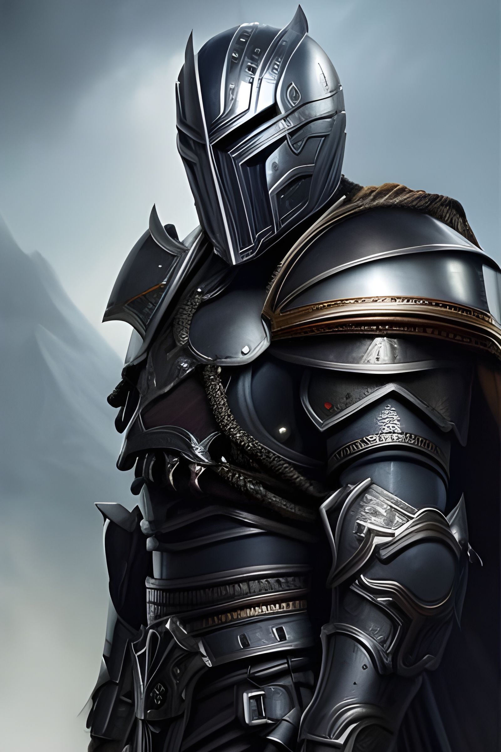 Imposing Death Knight in Intricate Armor