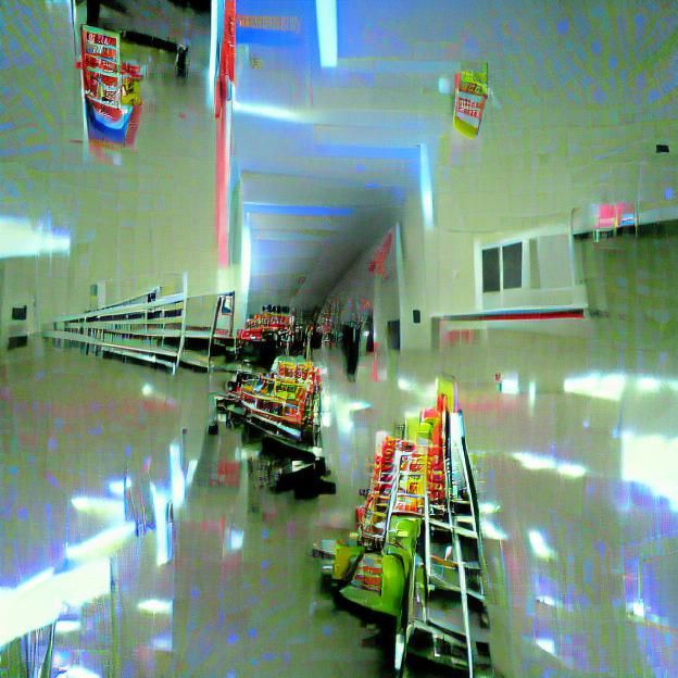Infinite K-Mart Aisle Hallway