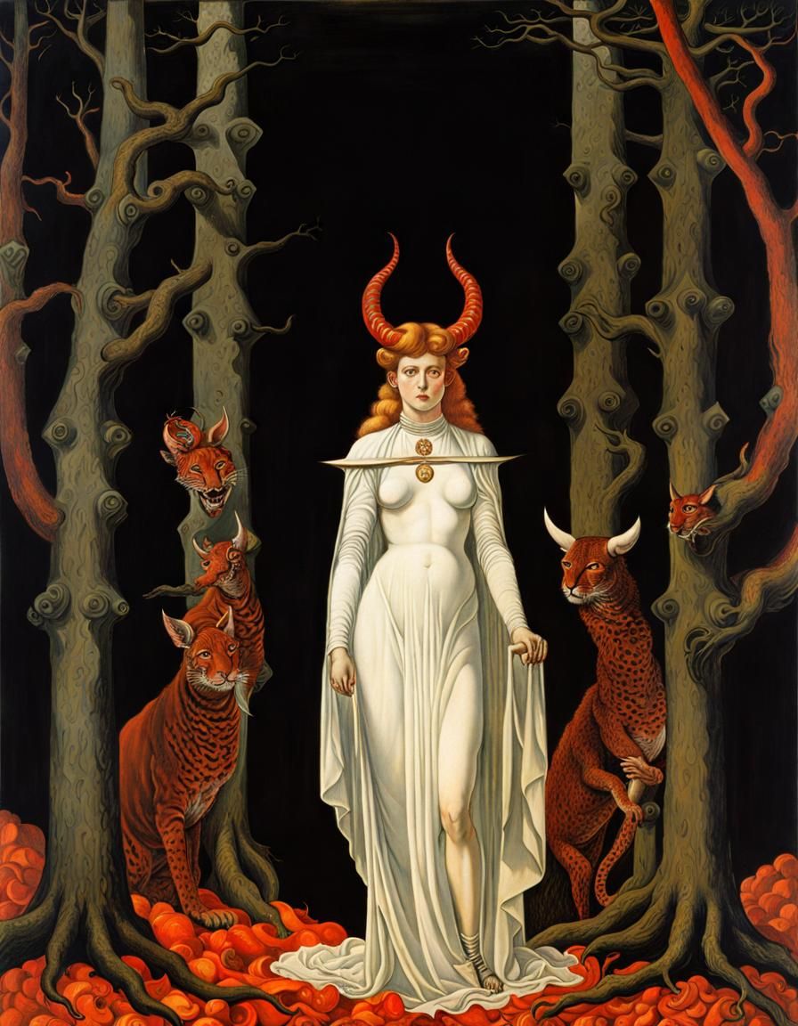 Tormented Figure in Expressionist Oil Painting