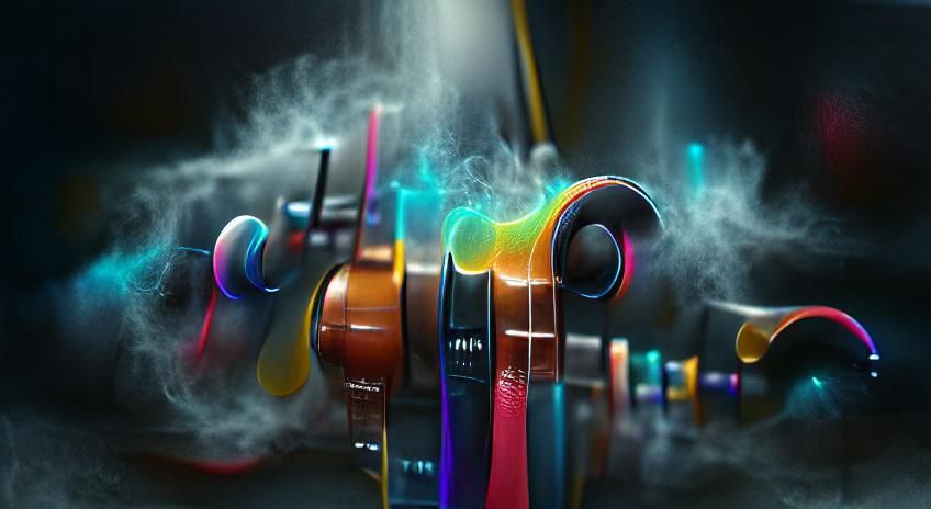Colorful Music Visualization with Vector Fields