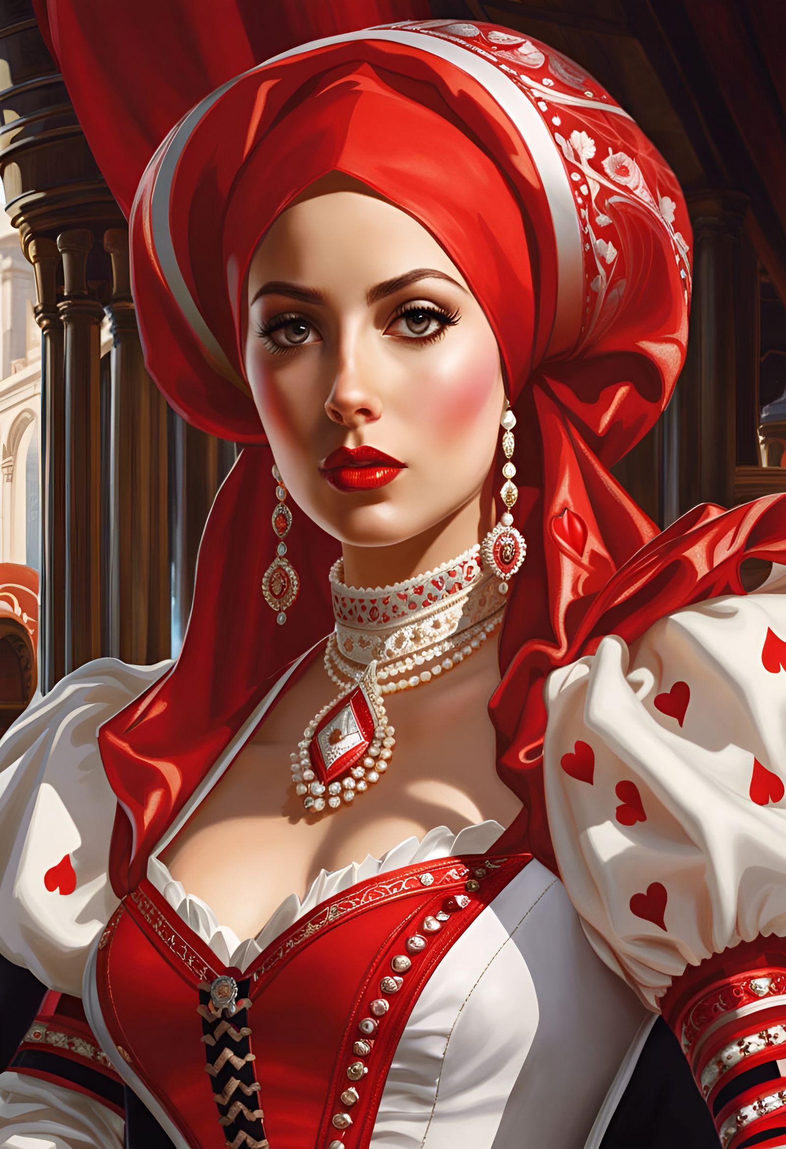 Arrogant Queen of Hearts Casting Magic Spells