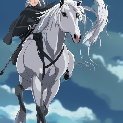 Ghost Rider in Anime Style by Makoto Shinkai