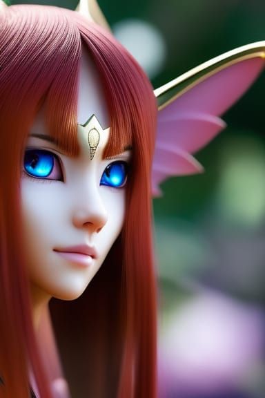 Ethereal Angel Elf with Holographic Wings