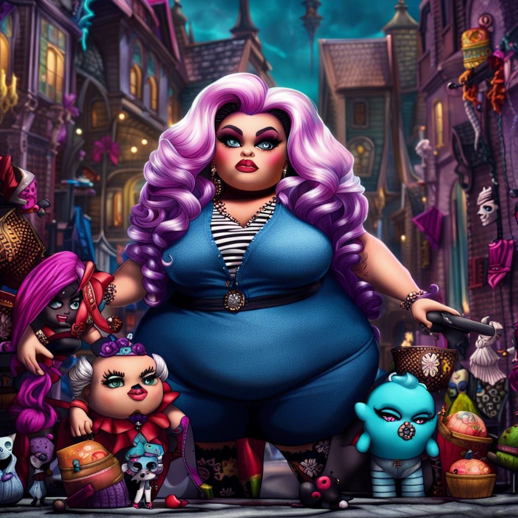 Draculina: Monster High Doll as SSBBW Model