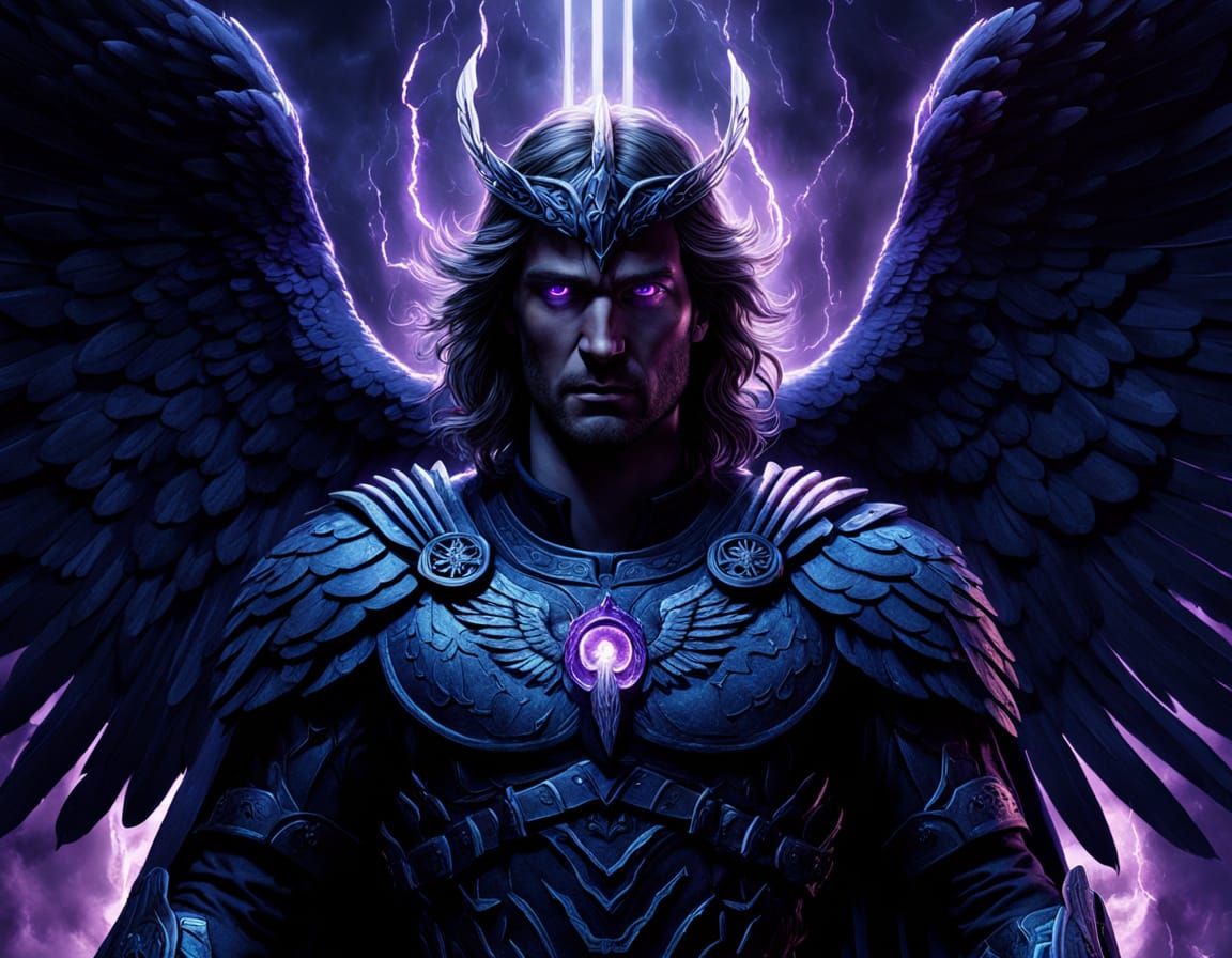 Archangel of Darkness: A Digital Art Masterpiece