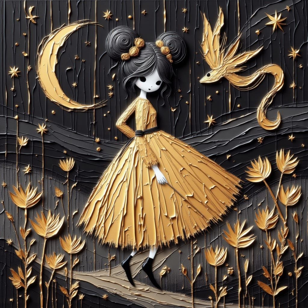 Mystical Spark Tree and Courage Card