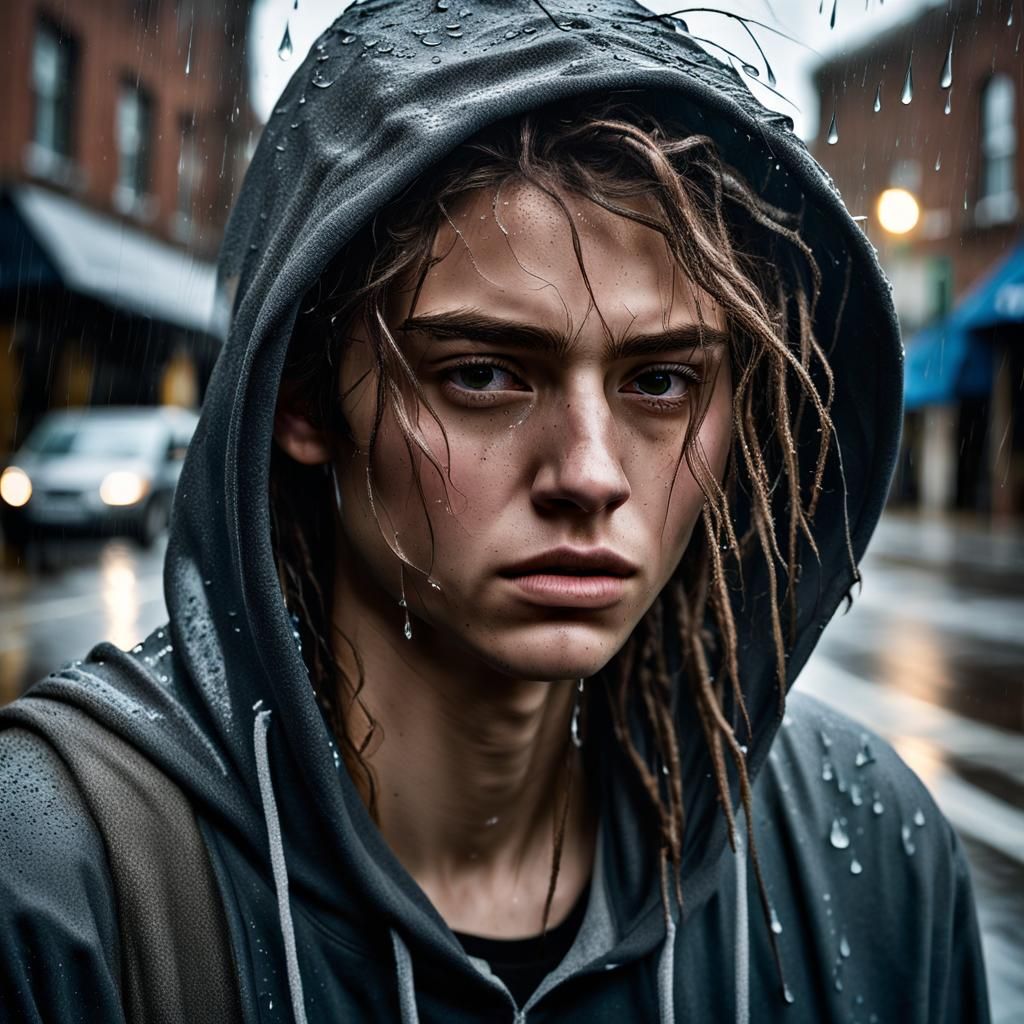 Troubled Teen Runaway: Hopeful Street Portrait