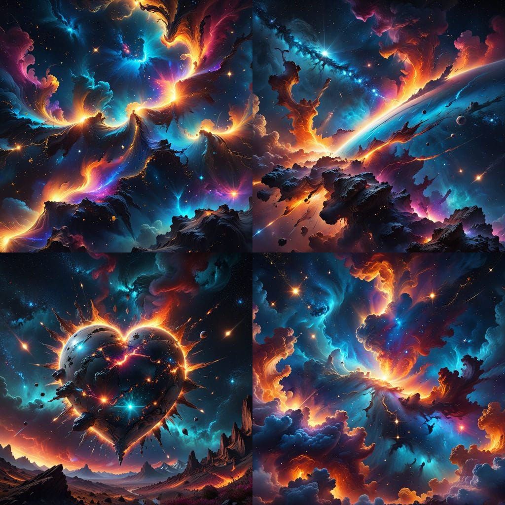 Epic Celestial Dreamscape in Digital Matte Painting