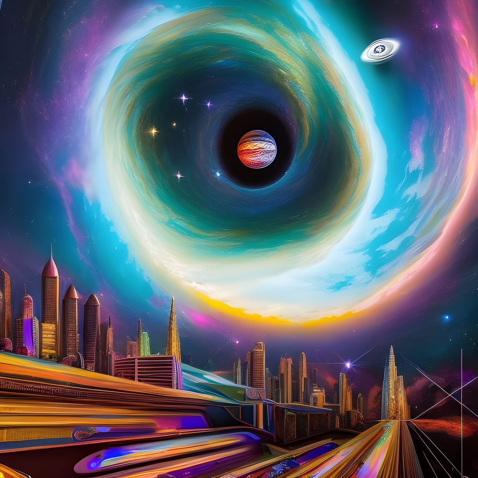 Eye in the Sky: A Psychedelic Tesseract Vision