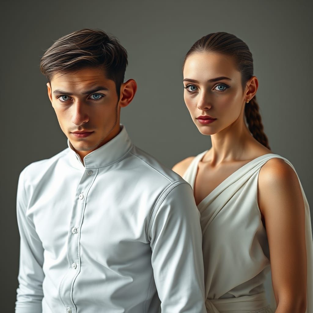 Future Humans Evolved: Male and Female Portraits