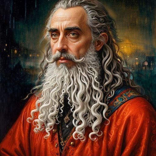 Poerait of  man with beard