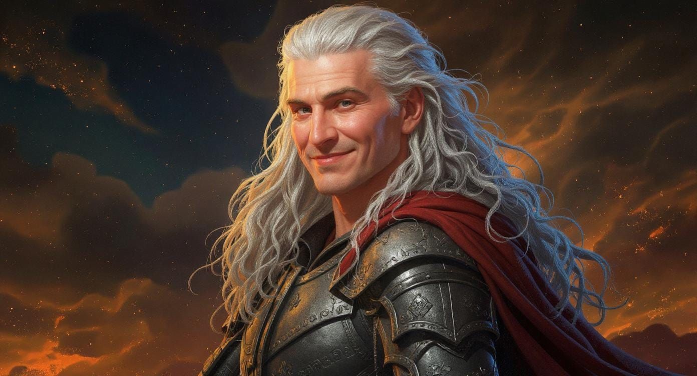 Elven King Portrait in Fantasy Art Style