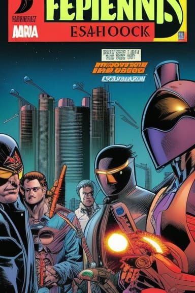 superhero comic book