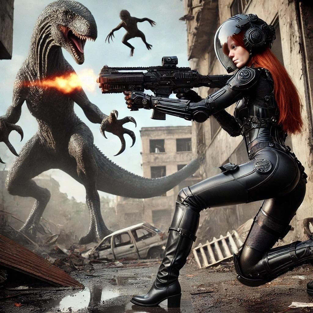 Woman in Thigh-High Boots