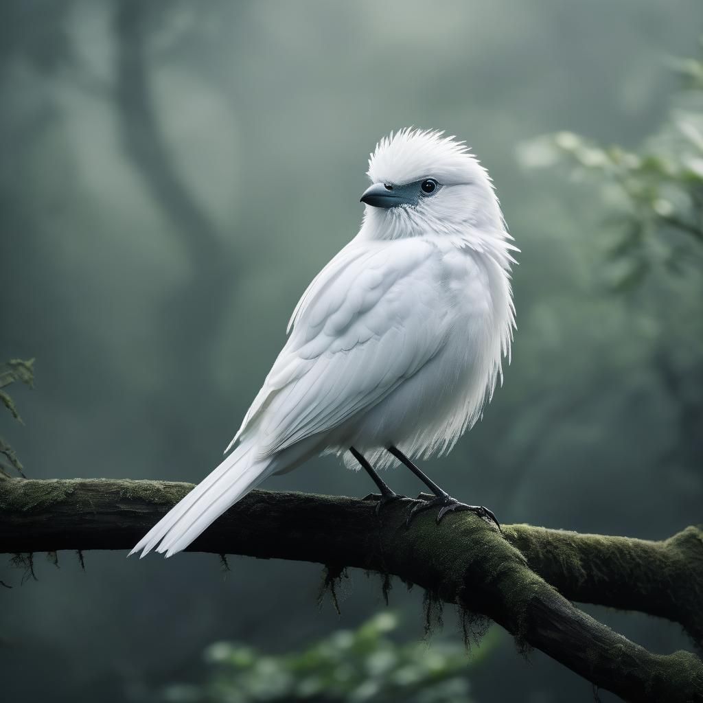 Mystic White Bird: An Ethereal Vision