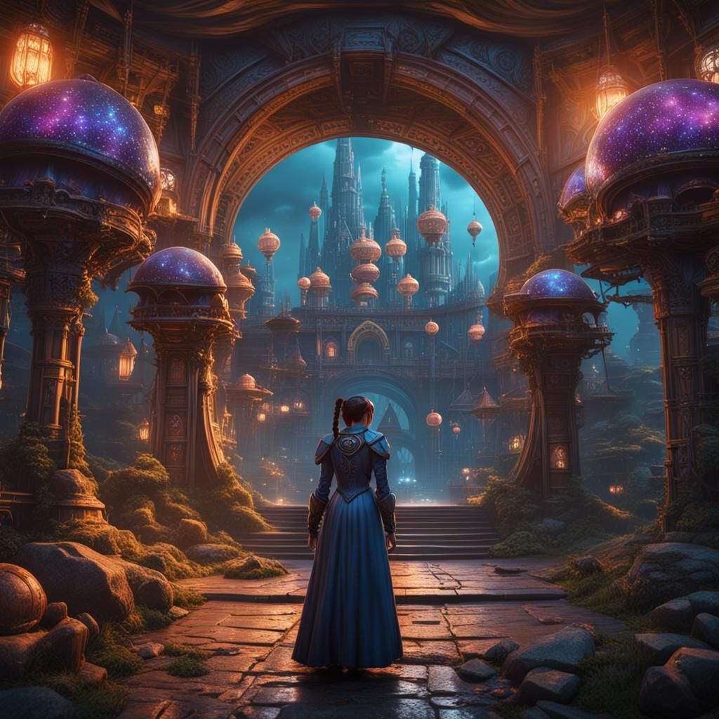 Futuristic Doll Concept Art in Unreal Engine 5