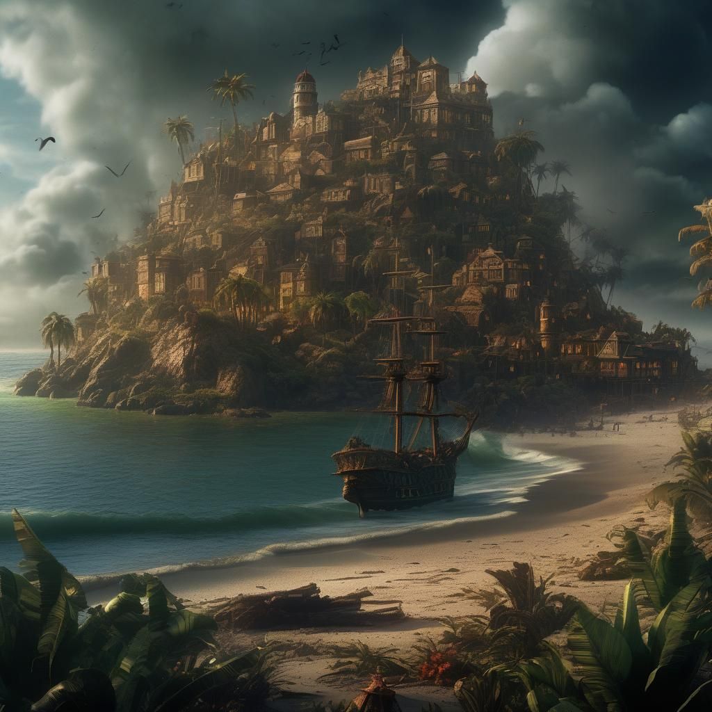 Treasure Island: Epic Cinematic Digital Matte Painting
