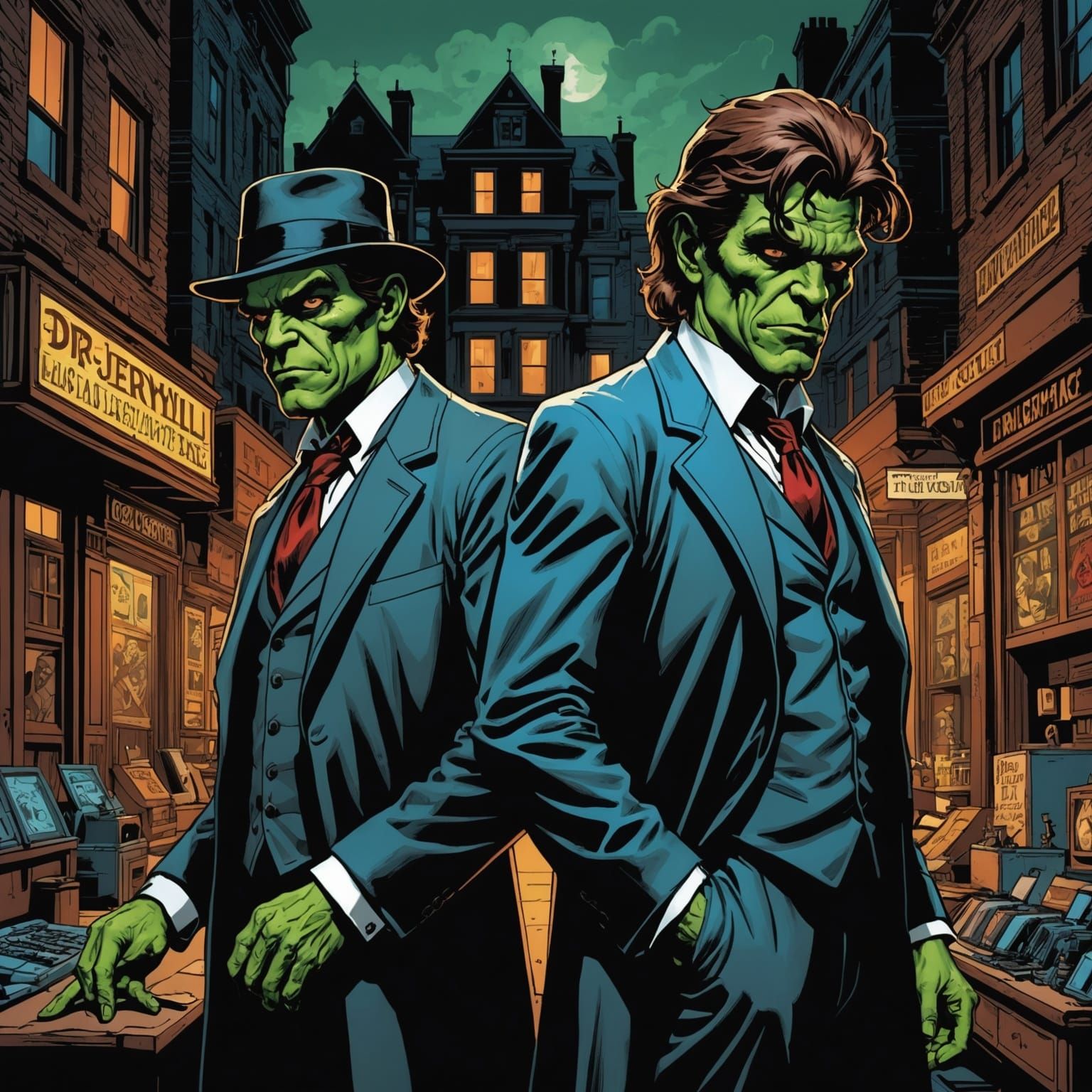 Dr. Jekyll and Mr. Hyde: Comic Book Art